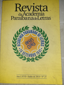 Revista Da Academia Paraibana De Letras Nº 25 Ano Lxvii Jun 2014