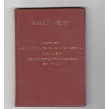 Happort Sur Les Directives Du Vie Congres Du Pta Relatives Au Ve Plan Quinquennal 1971-1975 De Culurel De La Republique Populaire D'albanie