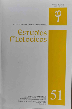 Revista De Linguisticas Y Literatura - Estudios Filologicos V. 51