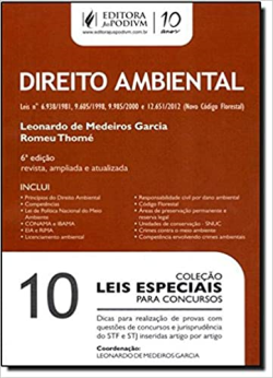 Direito Ambiental - Leis 6.938/1981 9.433/1997 9.605/1998 9.985/2000 E 12.651/2012