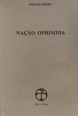 Nacao Oprimido - Reencadernado