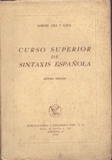 Curso Superior De Sintaxis Espanola