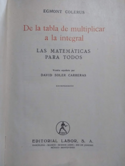 De La Tabla De Multiplicar A La Integral