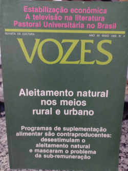 Revista De Cultura Vozes 80 Maio 1986 N°4 - Aleitamento Natural Nos Meios Rural E Urbano