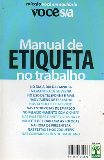 Manual De Etiqueta No Trabalho
