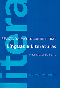 Revista Da Faculdade De Letras - Linguas E Literaturas - Ii Serie Vol. Xviii 2001