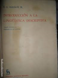 Introduccion A La Linguistica Descriptiva