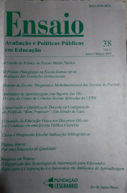 Ensaio: Avaliacao E Politicas Publicas Em Ducacao V.11