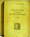 Estudos Sobre O Livro De Deuteronomio V. 01