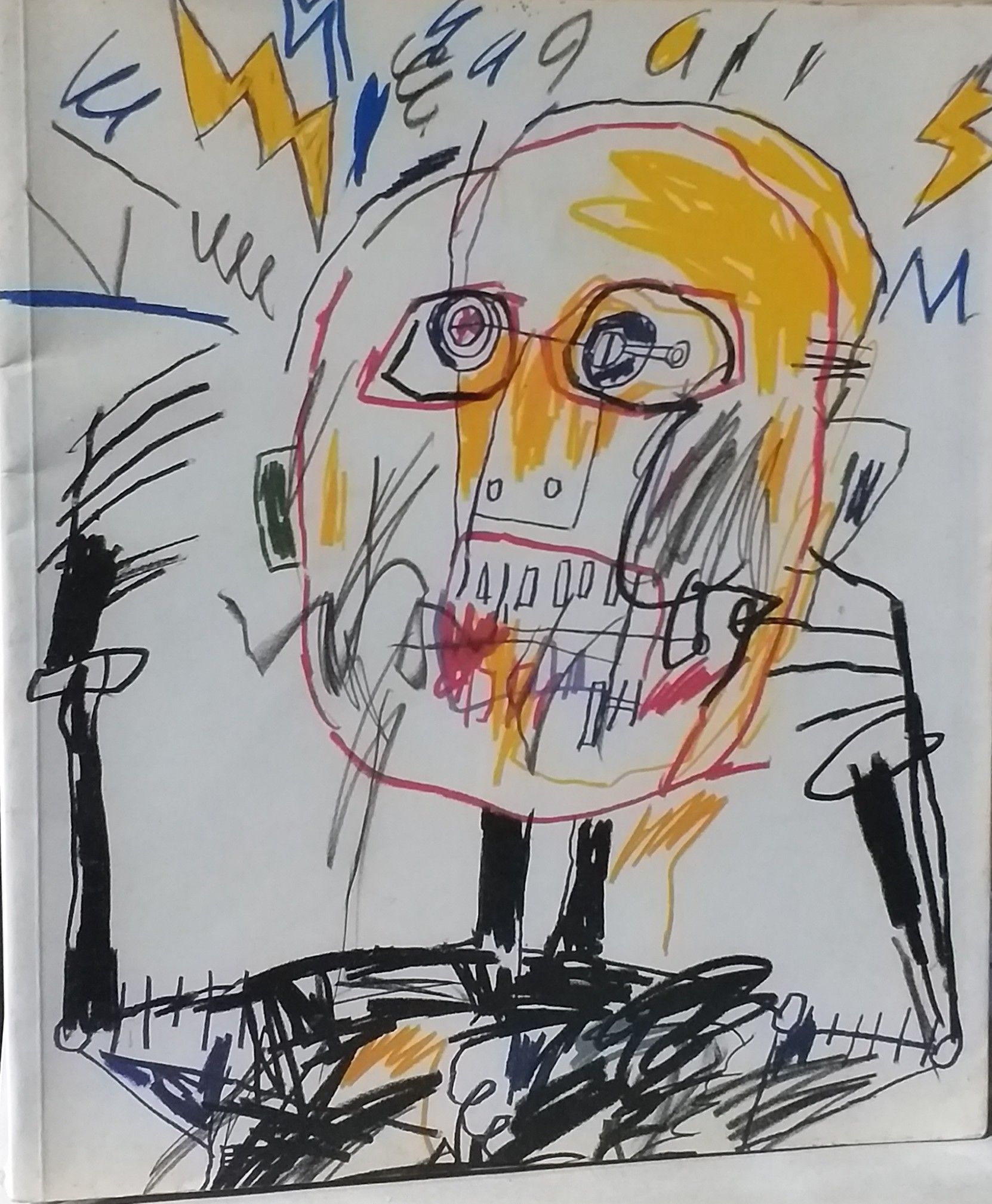 jean-michel basquiat - obras sobre papeis