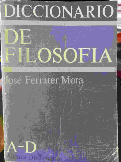 Diccionario De Filosofia / A-d - V. 1