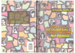Politica Neoliberal E O Sindicalismo No Brasil