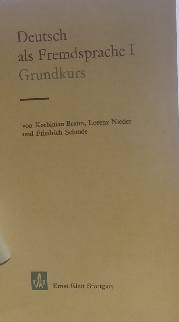 Deutsch Als Fremdsprache I Grundkurs