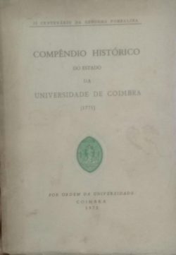 Compendio Historico Do Estado Da Universidade De Coimbra (1771)