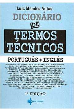 Dicionario De Termos Tecnicos - Portugues/ingles