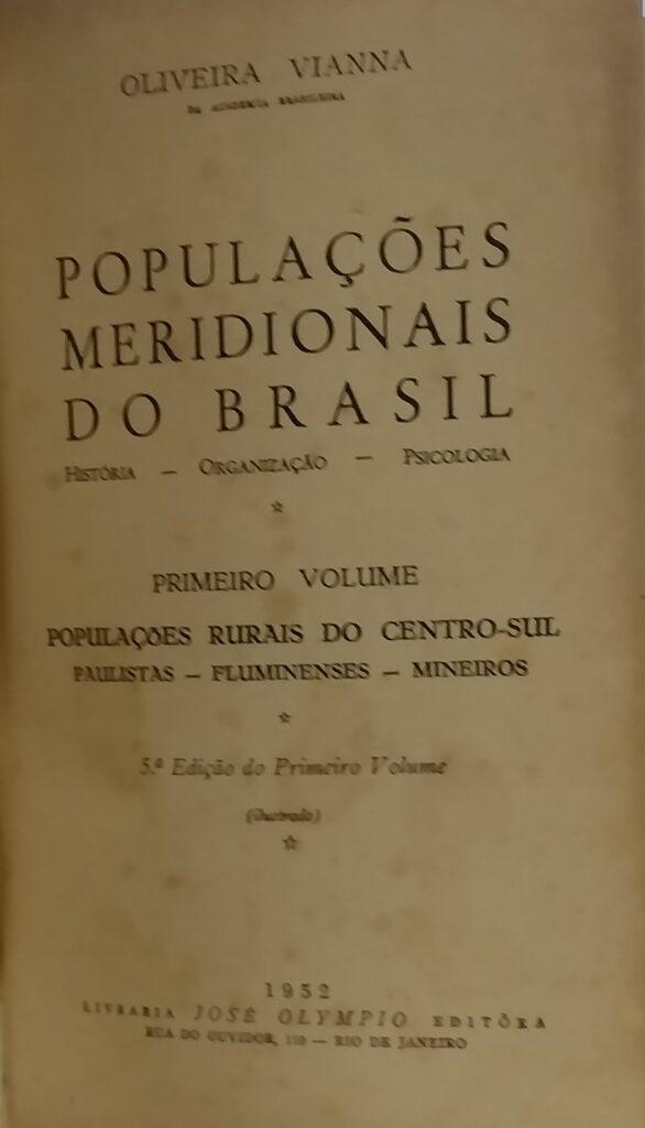 Populacoes Meridionais Do Brasil V. 01 - Reencadernado