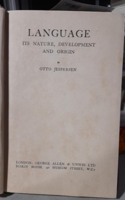 Language Its Nature Development And Origin