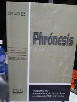Phronesis Nº 02 V. 07 Julho / Dezembro- 2005 Revista De Etica