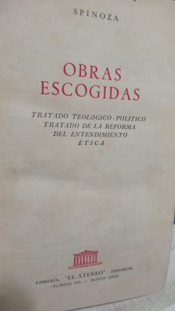 Spinoza Obras Escogidas