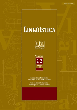 Linguistica - Alfal - V. 22