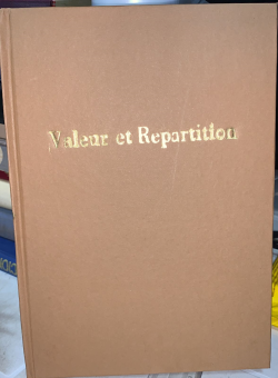Valeur Et Repartition / Reencadernado