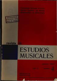 Revista De Estudios Musicales Ano Ii / N 4