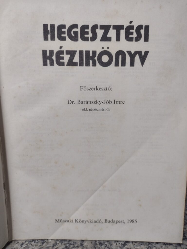 Hegesztesi Kezikonyv