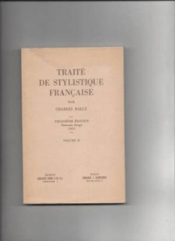 Seller Image Traite De Stylistique Francaise Volume Ii