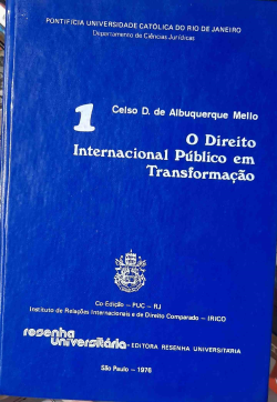 O Direito Internacional Publico Em Transformacao V. 01