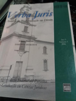 Verba Juris - Anuario Da Pos-graduacao Em Direito Ano 5 Nº 5 / 2006