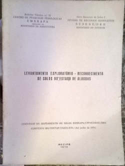Levantamento Exploratorio - Reconhecimento De Solos Do Estado De Alagoas