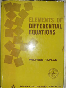 Elements Of Differential Equations