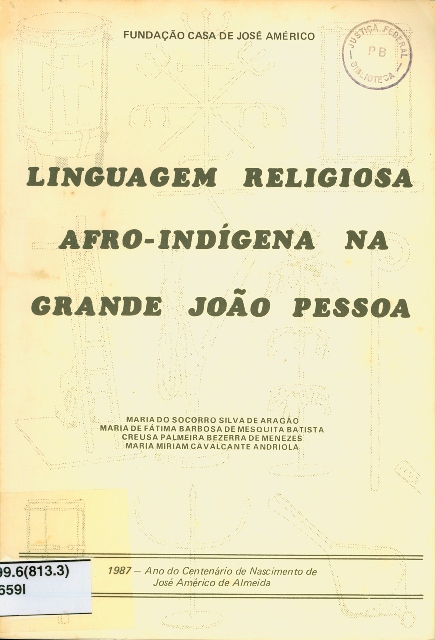 Linguagem Religiosa Afro-indigena Na Grande Joao Pessoa