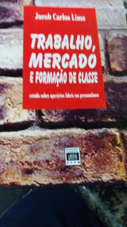 Trabalho, Mercado E Formacao De Classe - Estudo Sobre Operarios Fabris Em Pernambuco