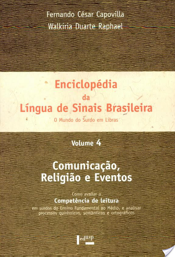 Enciclopedia Da Lingua De Sinais Brasileira V. 04 O Mundo Do Surdo Em Libras - Sem Cd