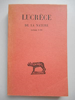 Lucrece De La Nature Livres I-iii