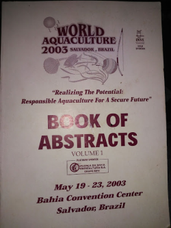 Book Of Abstracts - World Aquaculture 2003 - 02 Vols.