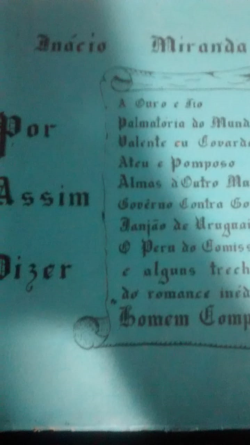 Por Assim Dizer
