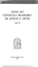 Anais Do Cenaculo Brasileiro De Letras E Artes