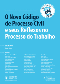 Novo Codigo De Processo Civil E Seus Reflexos No Processo Do Trabalho
