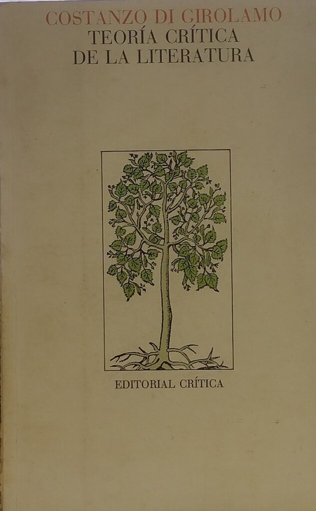 Teoria Critica De La Literatura