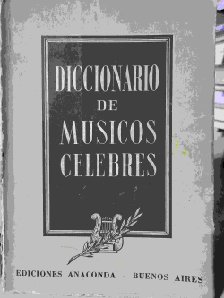 Diccionario De Musicos Celebres