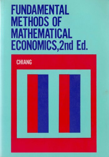fundamental methods of mathematical economics
