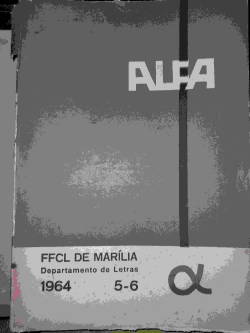 Alfa - Ffcl De Marilia Departamento De Letras N° 5-6
