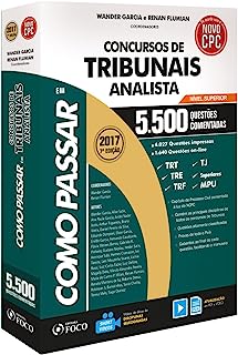Como Passar Em Concursos De Tribunais - Analista - 5500 Questoes Comentadas