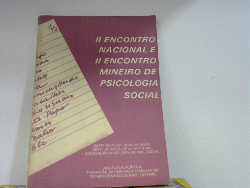 Ii Encontro Nacional E Ii Encontro Mineiro De Psicologia Social