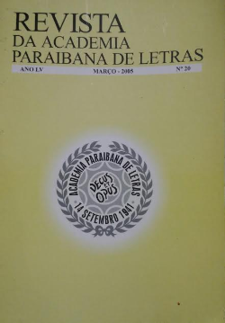 Revista Da Academia Paraibana De Letras N° 20 Ano 55 Marco 2005