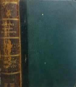 Dizionario Di Erudizione Storico Ecclesiastica 101-102 Vil-viv