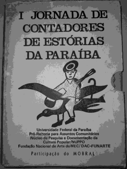 I Jornada De Contadores De Estorias Da Paraiba