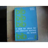 O Que Se Deve Ler Em Ciencias Sociais No Brasil / Vol.1